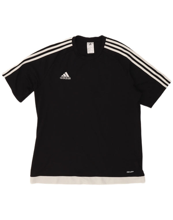 Maglietta Adidas da uomo Top Large in poliestere nero