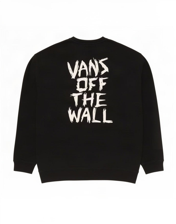 Vans Mens Graphic Sweatshirt Jumper 2XL Black Cotton