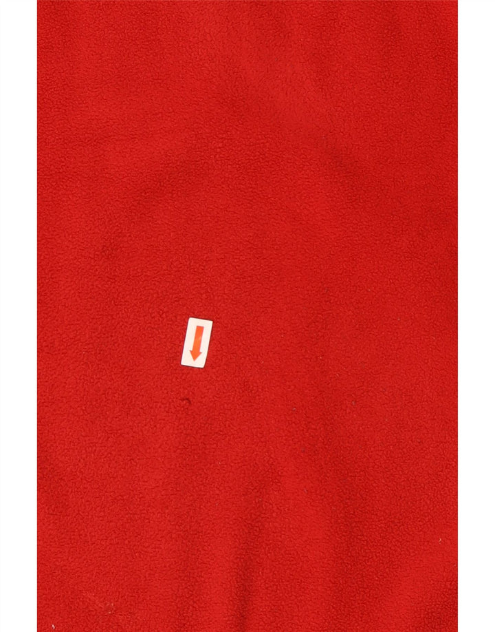 TOG 24 Mens Zip Neck Fleece Jumper 2XL Red Polyester