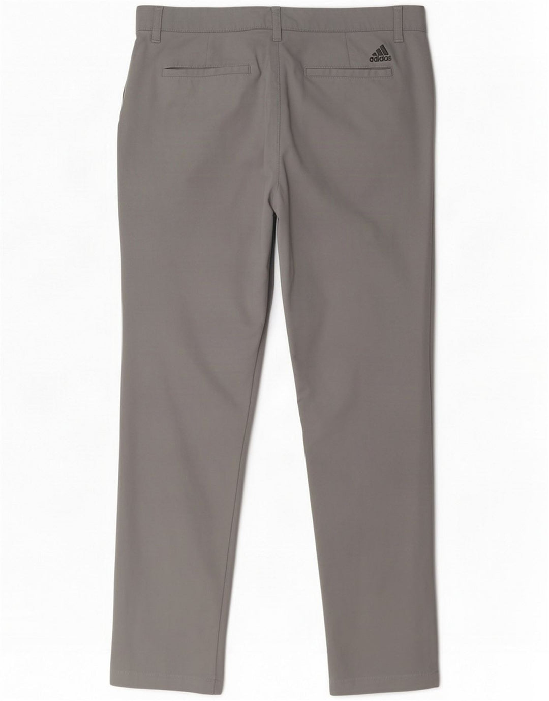 Adidas Mens Straight Trousers W34 L32 Grey Polyester