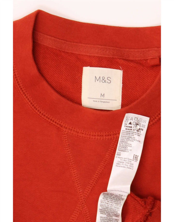 Marks & Spencer Mens Sweatshirt Jumper Medium Red Cotton