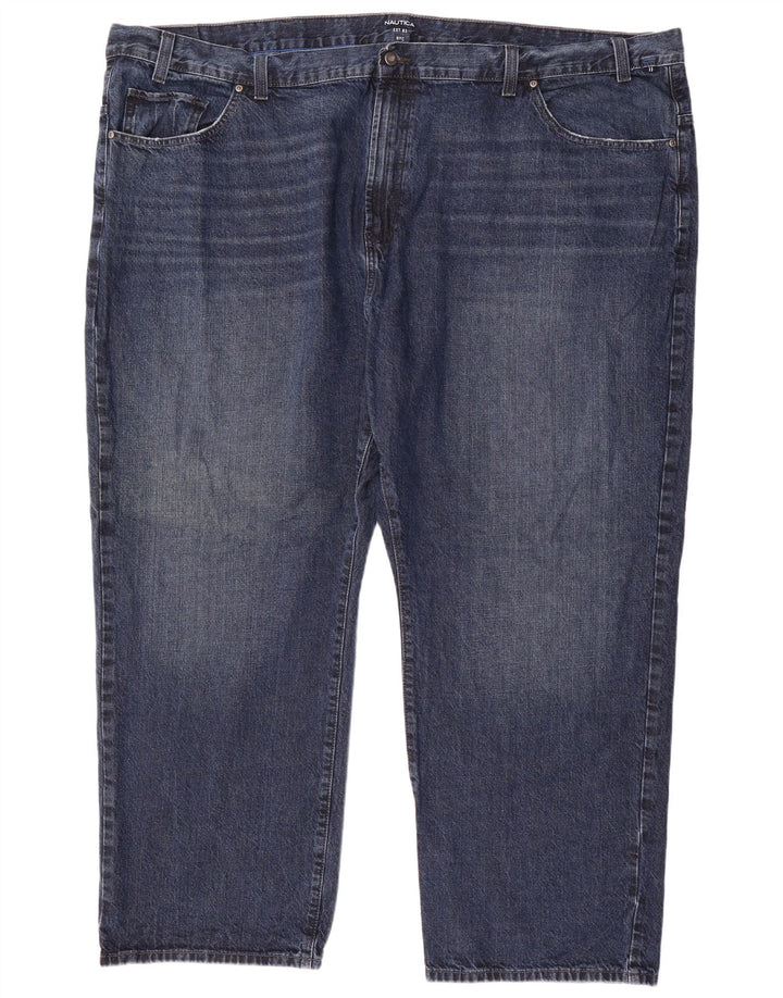 NAUTICA Mens Straight Jeans W54 L32 Blue Cotton