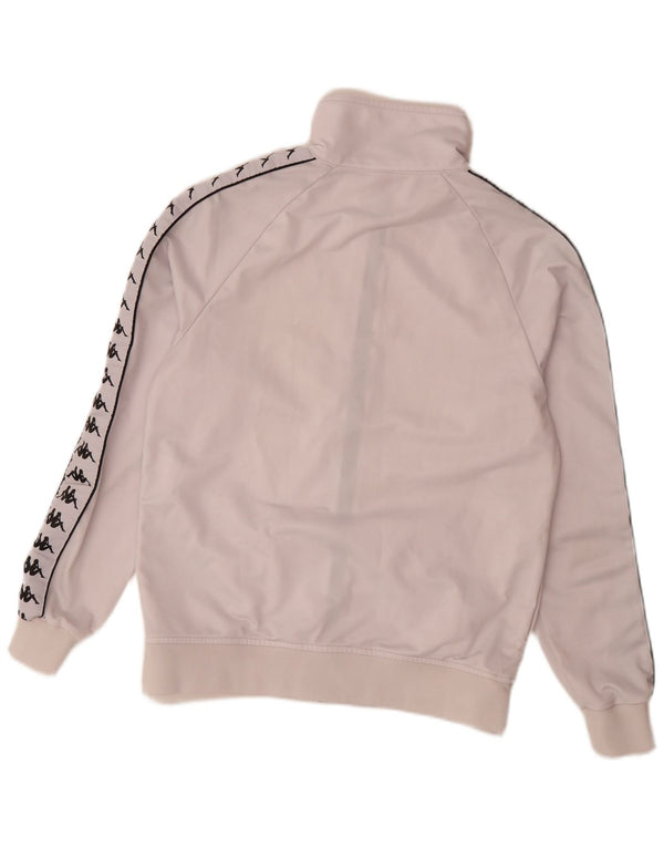Giacca da tuta grafica da donna Kappa UK 18 XL poliestere bianco