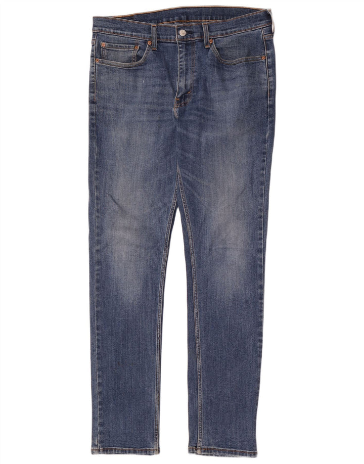 Levi's Mens 511 Slim Jeans W34 L34 Blue Cotton