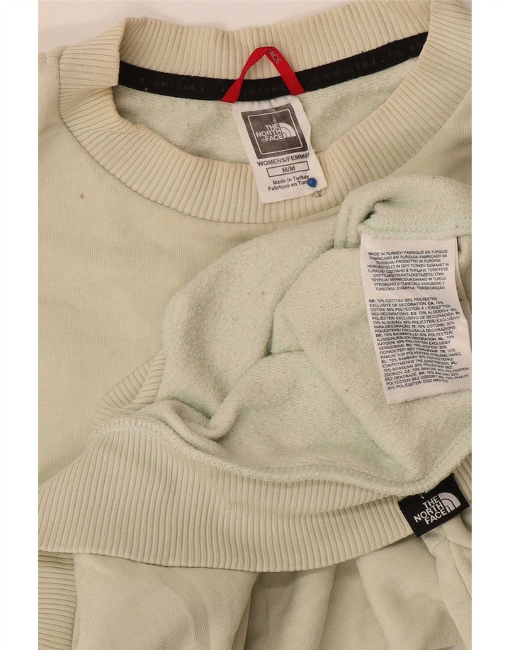 The North Face Womens Sweatshirt Jumper UK 14 Medium Off White Cotton