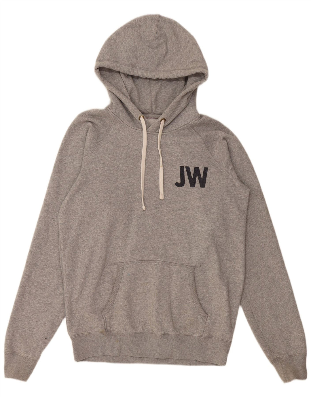 JACK WILLS Suéter masculino com capuz gráfico pequeno algodão cinza