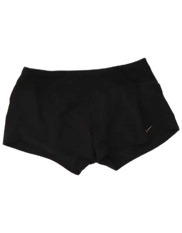 Nike Womens Dri Fit Sport Shorts UK 14 Medium Black Polyester