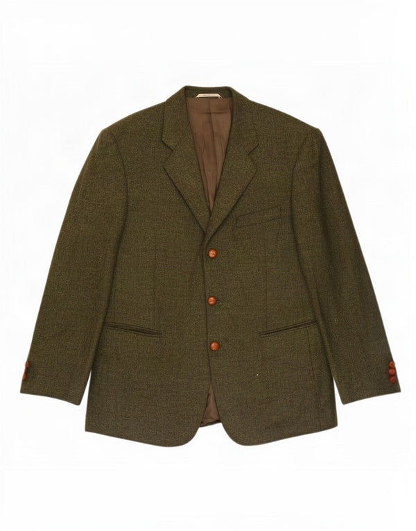 Jachetă Blazer Bărbați Duca Visconti 3 Nasturi IT 48 Medium Kaki Lână