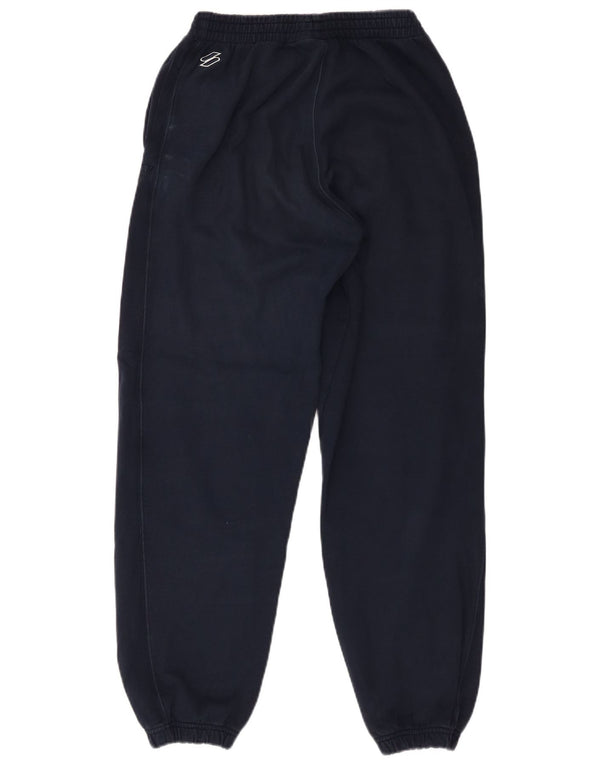 Superdry Womens Loose Fit Tracksuit Trousers Joggers UK 10 Small Navy Blue