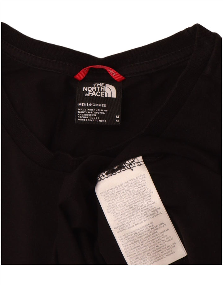 The North Face Mens Graphic T-Shirt Top Medium Black Cotton