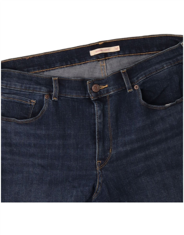 Levi's Damen-Denim-Bermudashorts W32, mittelmarineblaue Baumwolle