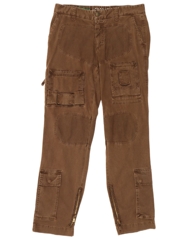 Vintage Herre Straight Cargo Bukser IT 50 Large W34 L32 Brun