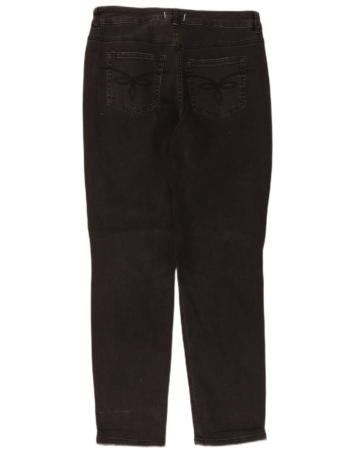 Ted Baker Womens Distressed Slim Jeans W28 L28 Black Cotton