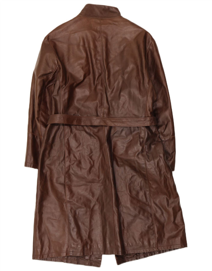 Casaco de couro feminino Masterpelle IT 48 XL marrom