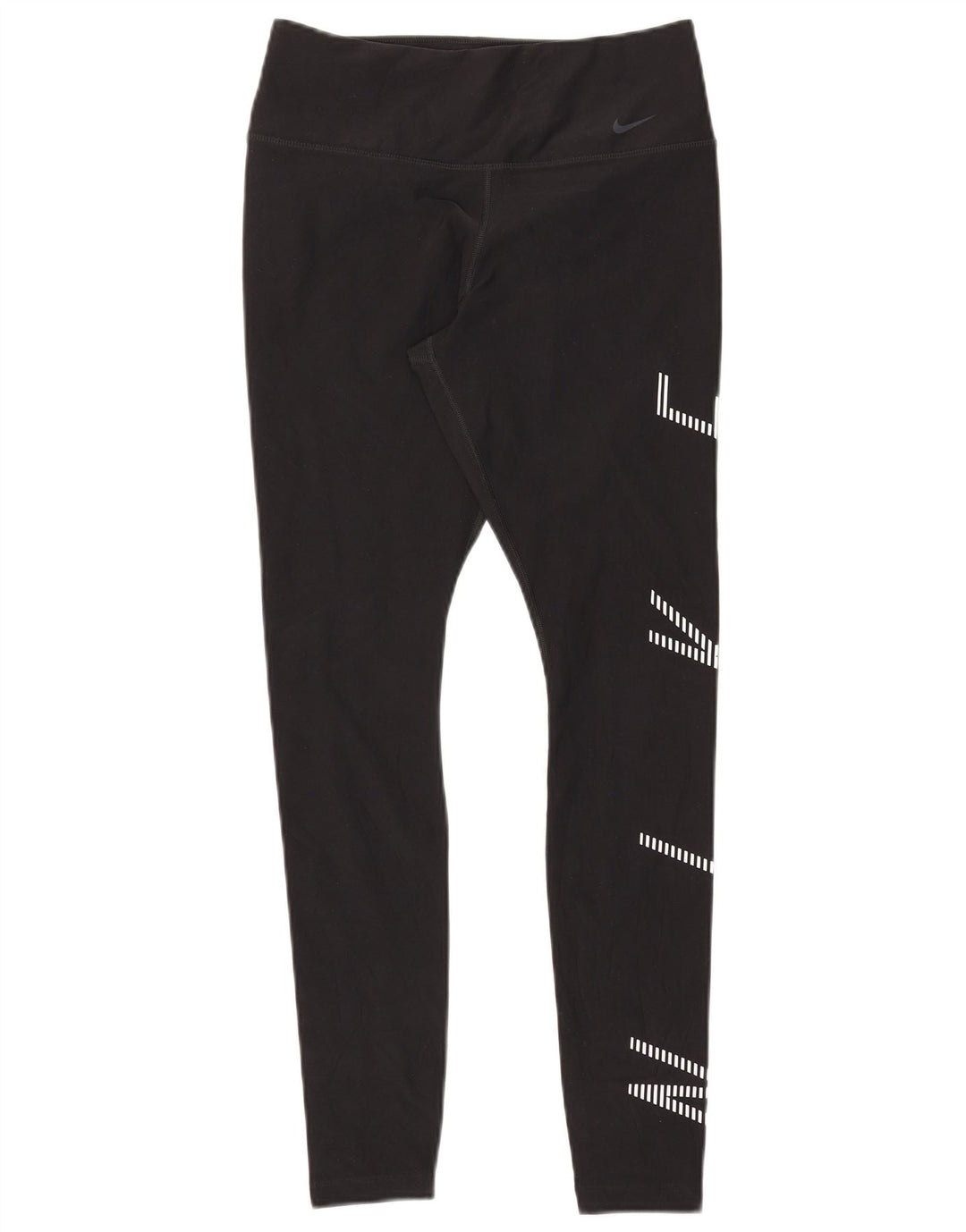 Nike Womens Dri Fit Graphic Leggings UK 12 Medium Black