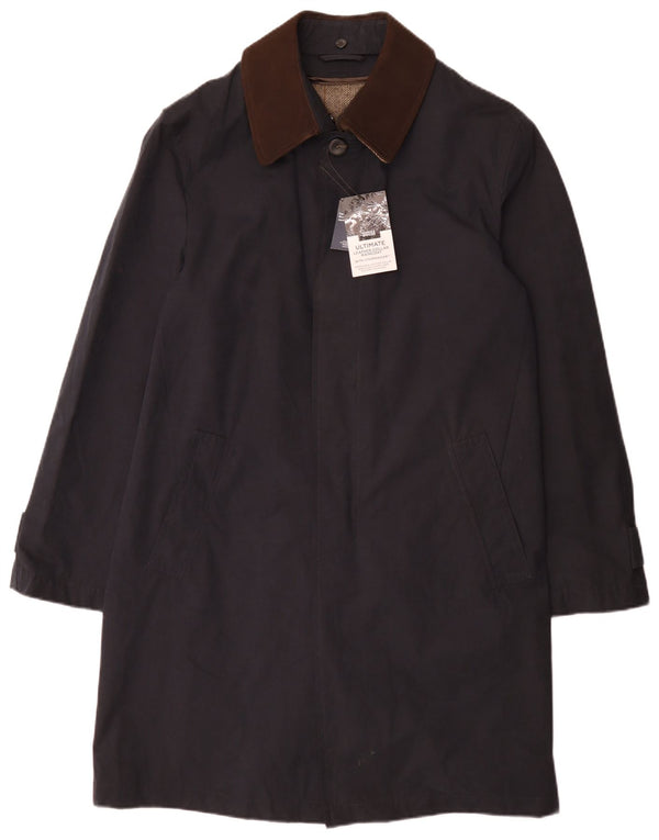 Marks & Spencer Mens Windbreaker Coat UK 36 Small Navy Blue Classic