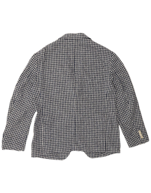 Fradi Giacca blazer a 2 bottoni da uomo IT 54 2XL Cotone a quadri grigio