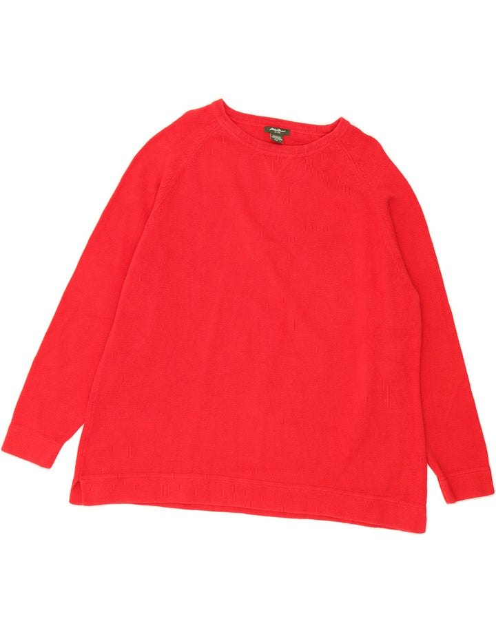 EDDIE BAUER Mens Crew Neck Jumper Sweater 2XL Red Cotton Vintage Eddie Bauer and Second-Hand Eddie Bauer from Messina Hembry 