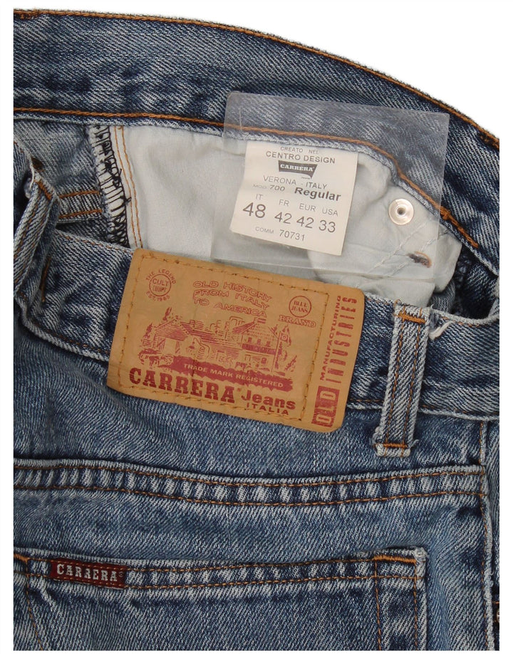Carrera Mens 700 Straight Jeans W33 L29 Blue Cotton