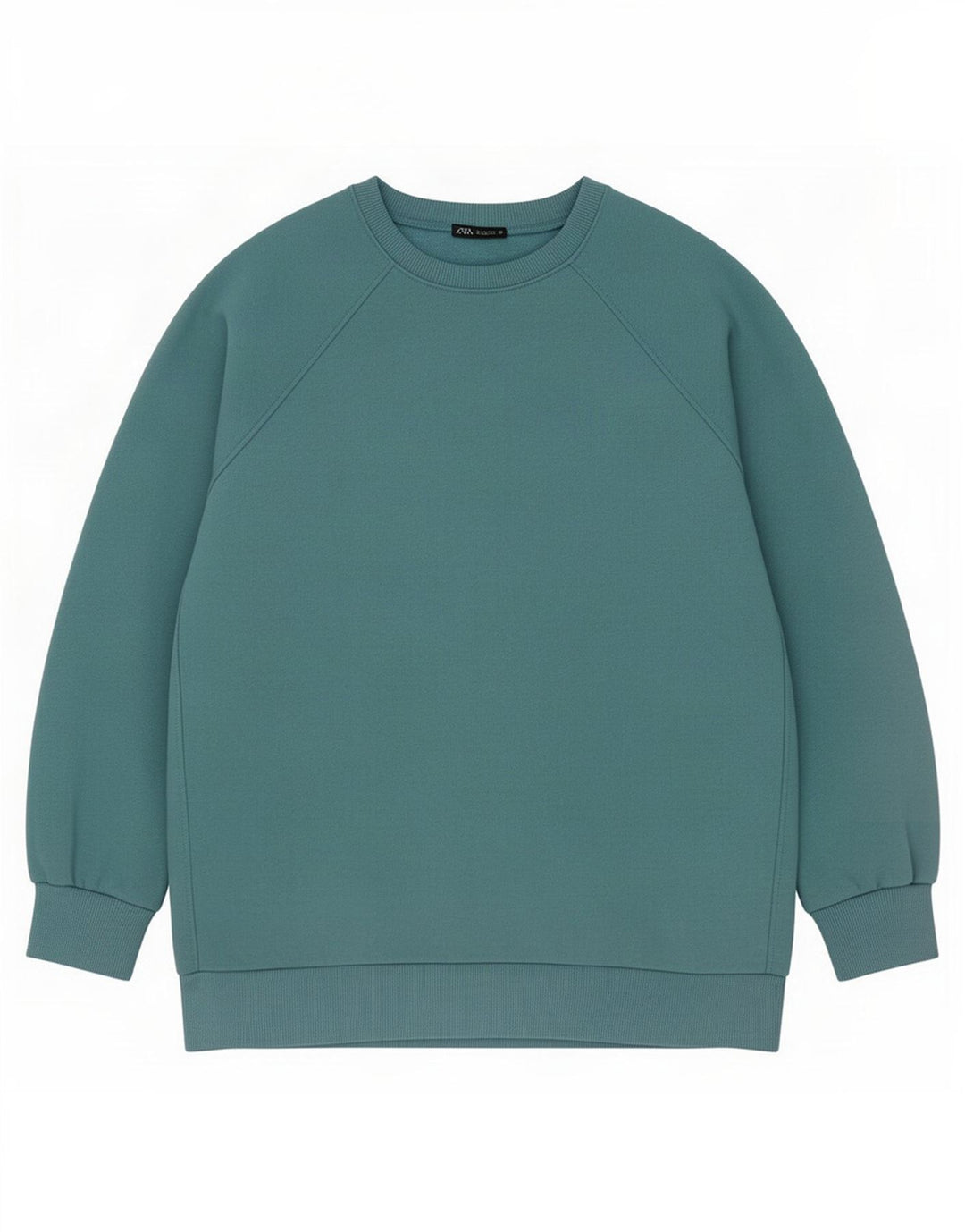 Zara moletom feminino oversized jumper UK 14 azul médio