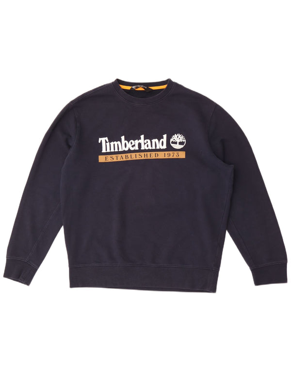 Ανδρικό φούτερ Timberland Graphic Regular Fit Jumper Large Navy Blue