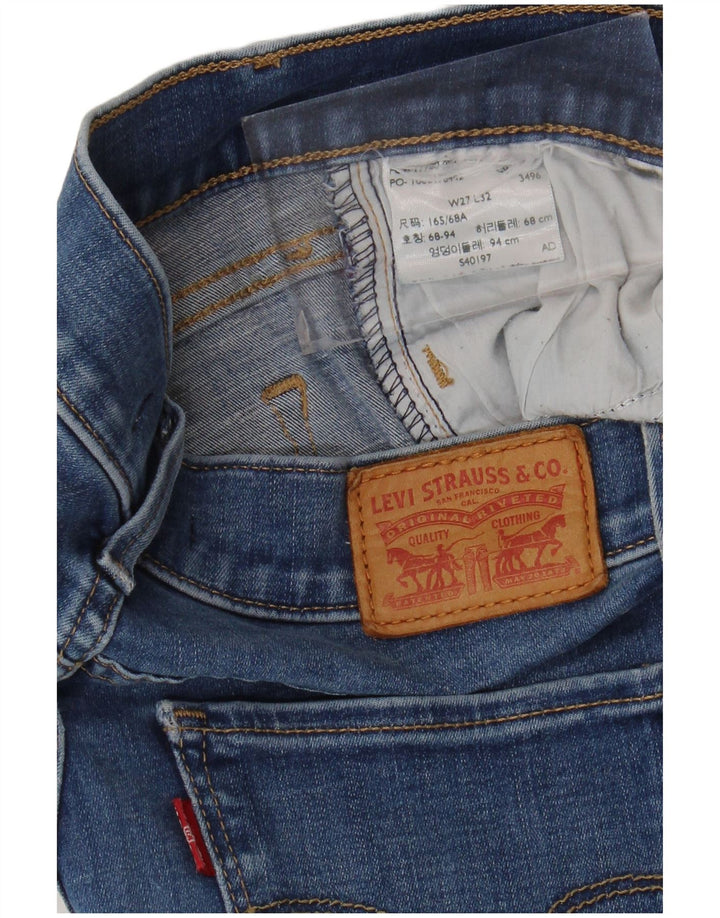 LEVI'S Womens 710 Super Skinny Jeans W27 L32 Blue