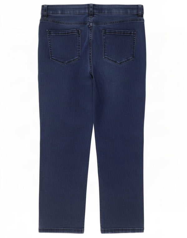 Marks & Spencer Womens Classic Cropped Jeans UK 18 XL W36 L25 Navy Blue