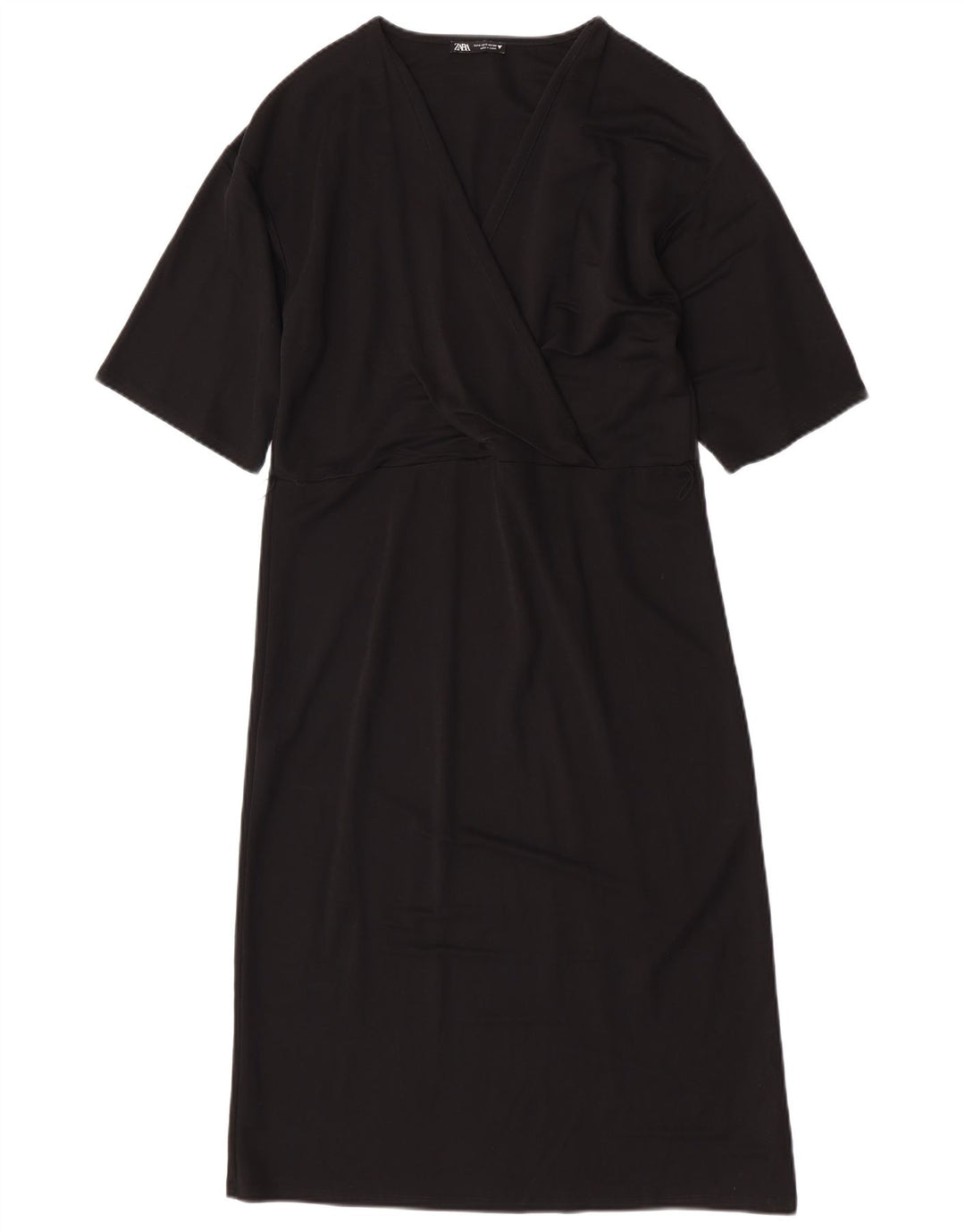 Zara Womens Shift Dress UK 10 Small Black Viscose