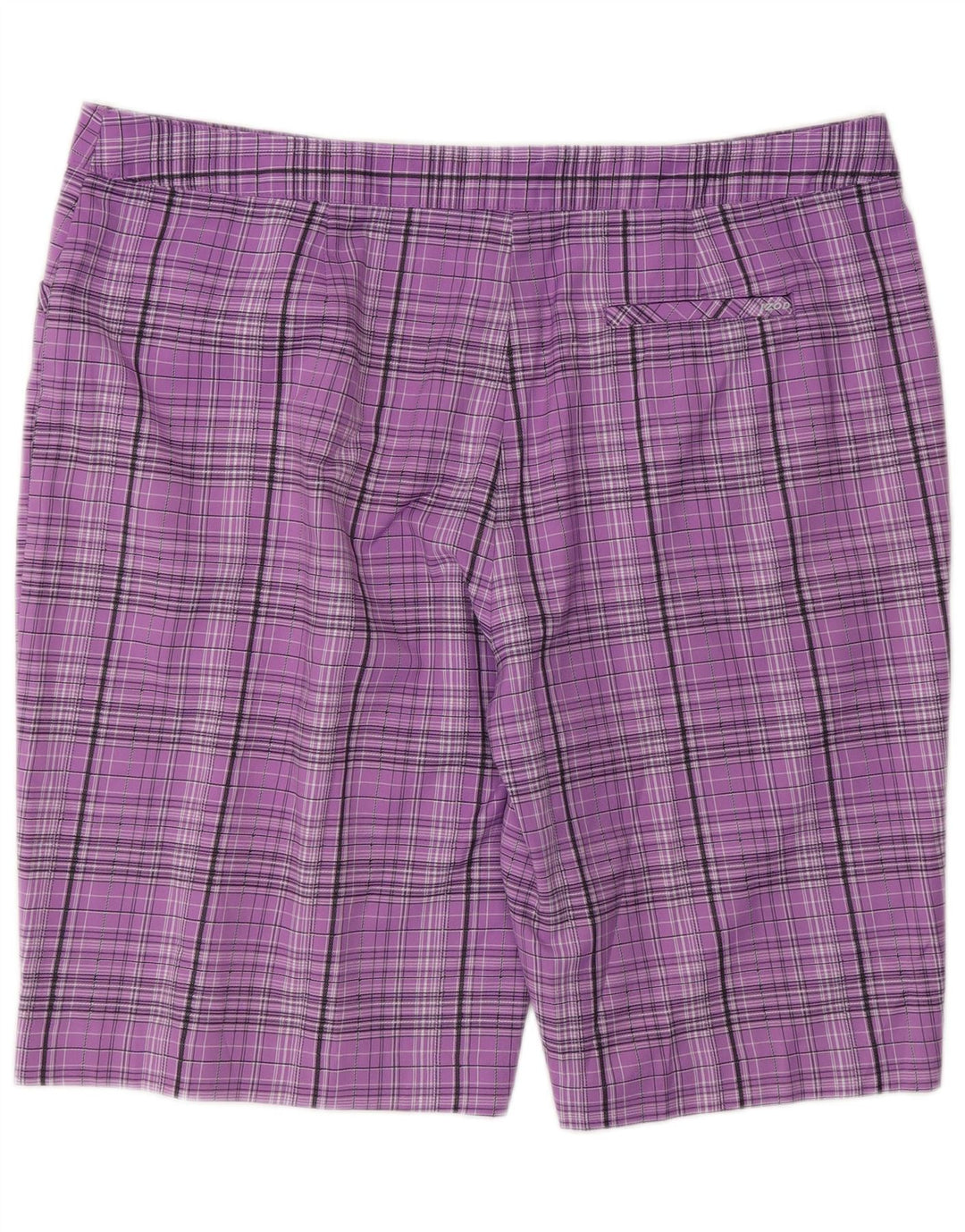 Izod Bermuda Shorts til kvinder US 16 2XL W34 lilla ternet polyester