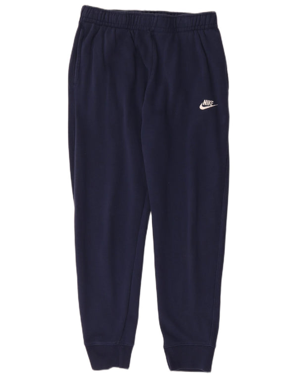 Nike Mens Tracksuit Trousers Joggers Medium Navy Blue Cotton
