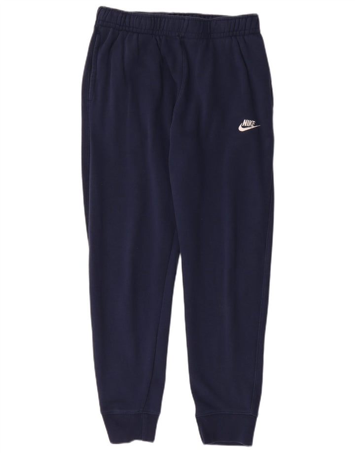 Nike Mens Tracksuit Trousers Joggers Medium Navy Blue Cotton