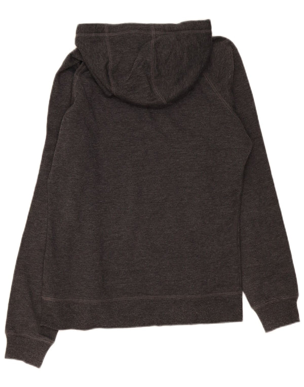 The North Face Womens Graphic Hoodie Jumper UK 14 Medium Grey Cotton