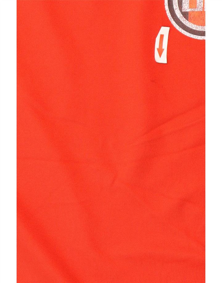 Puma Mens Graphic T-Shirt Top Large Red Colourblock
