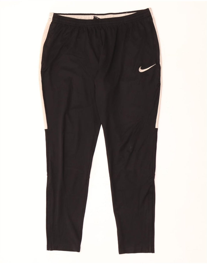 Nike Herren Dri Fit Trainingshose Mittelschwarzes Colourblock-Polyester