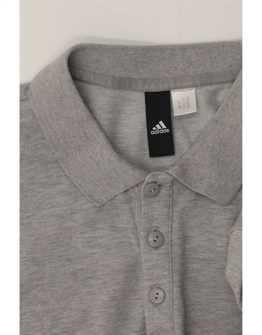 Adidas Mens Polo Shirt Medium Grey Flecked