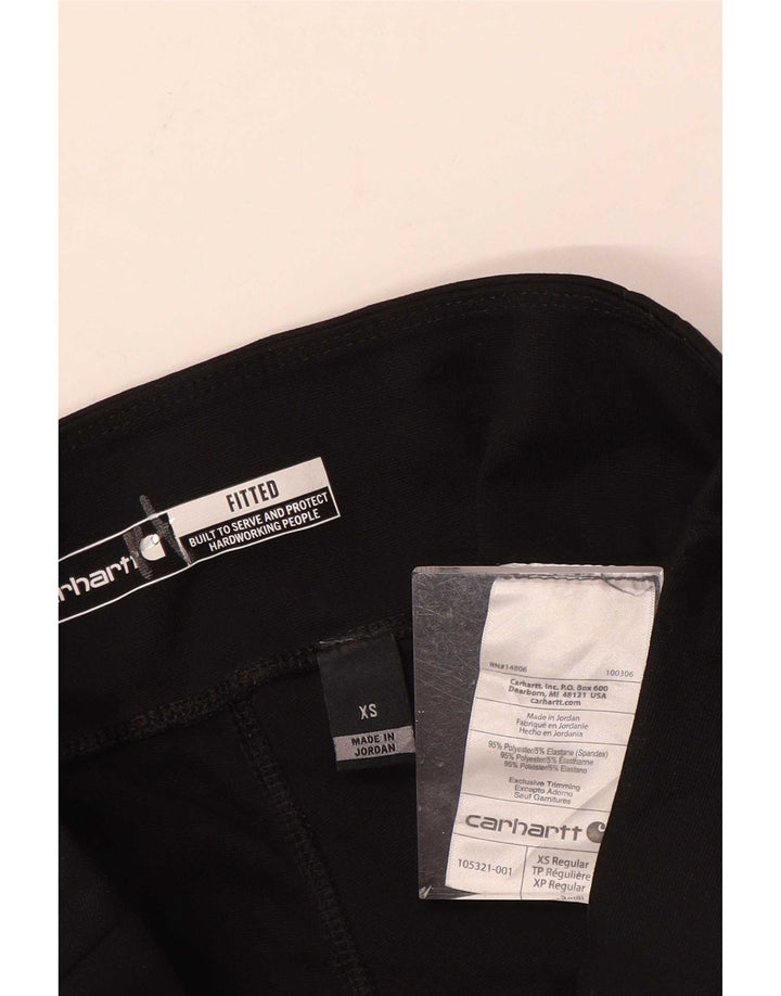 Carhartt Womens Taillierte Leggings UK 6 XS Schwarz Polyester