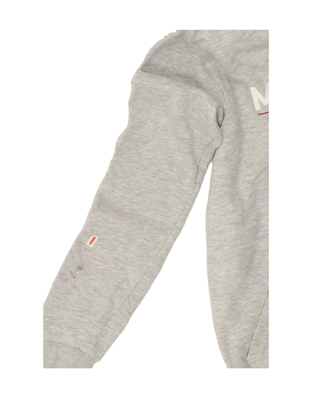 MCKENZIE Mens Graphic Hoodie Jumper Small Grey Cotton Vintage Mckenzie and Second-Hand Mckenzie from Messina Hembry 