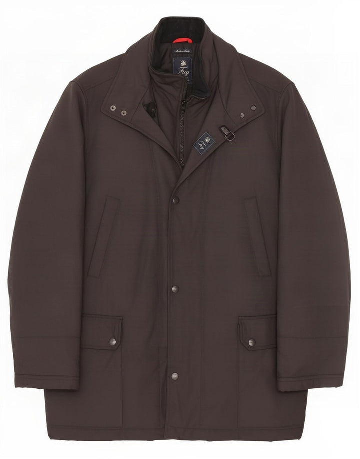 Fay Herre Overfrakke UK 46 3XL Sort Polyamid