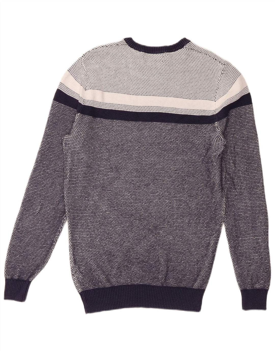 Marks & Spencer Mens Blue Harbour Crew Neck Jumper Sweater Small Navy Blue