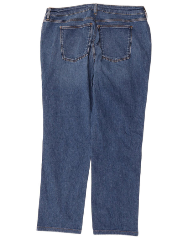 Trussardi Damen Straight Jeans W35 L26 Blaue Baumwolle