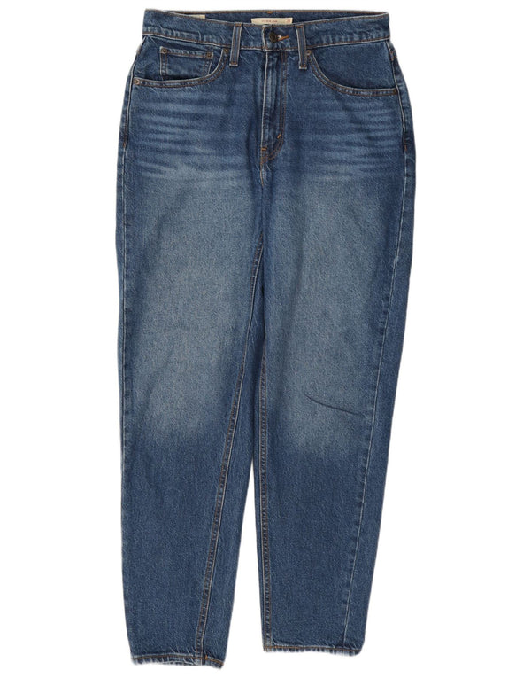 Jeans Levi's da donna affusolati a vita alta Mom W29 L30 cotone blu anni '80