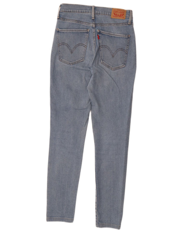 Levi's Damen Mile High Super Skinny Jeans W27 L28 Blaue Baumwolle