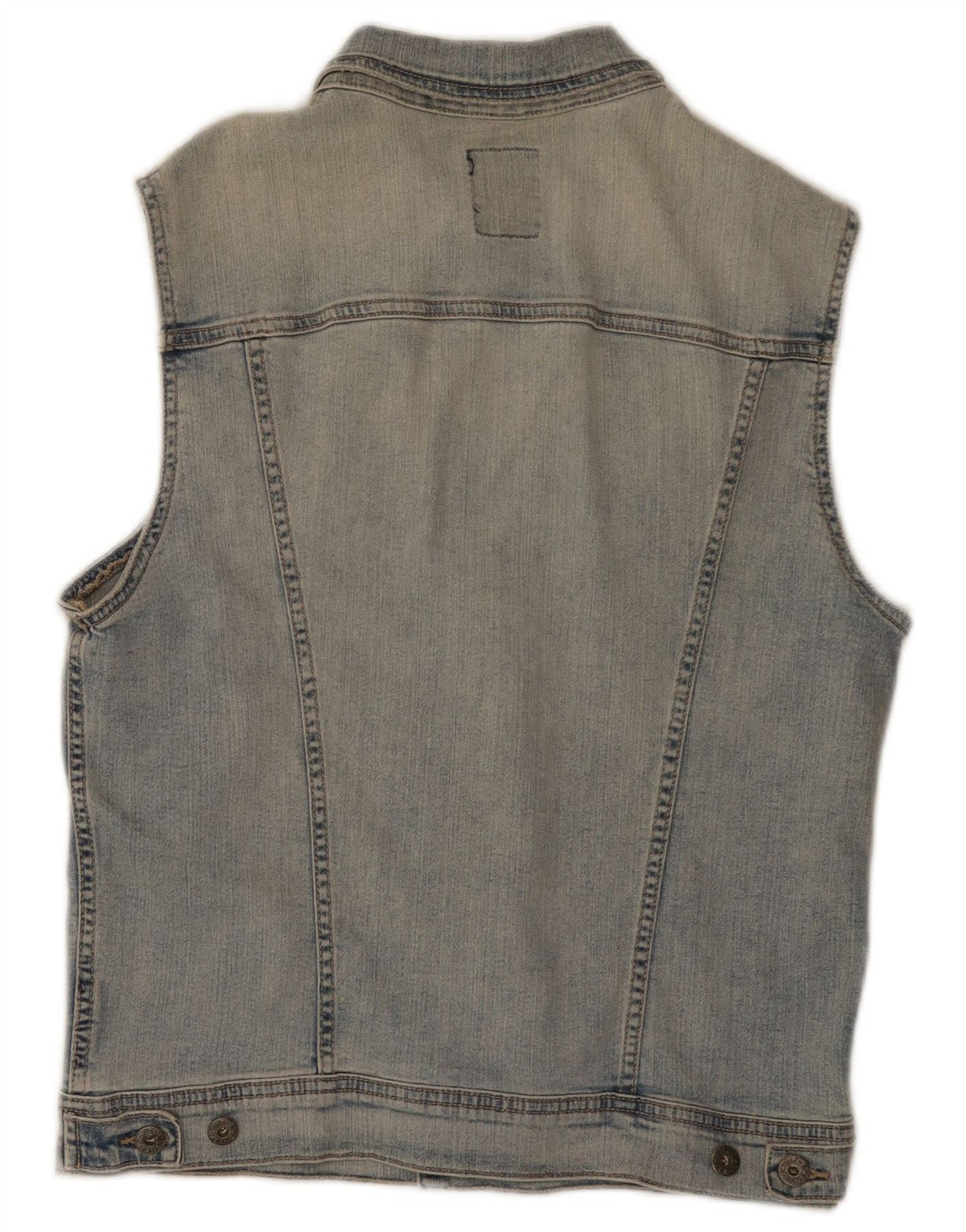 Rifle Mens Denim Gilet UK 38 Medium Blue Cotton