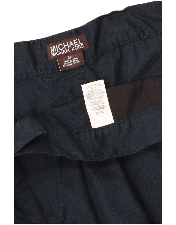 Michael Kors Mens Cargo Shorts W40 XL Navy Blue Linen