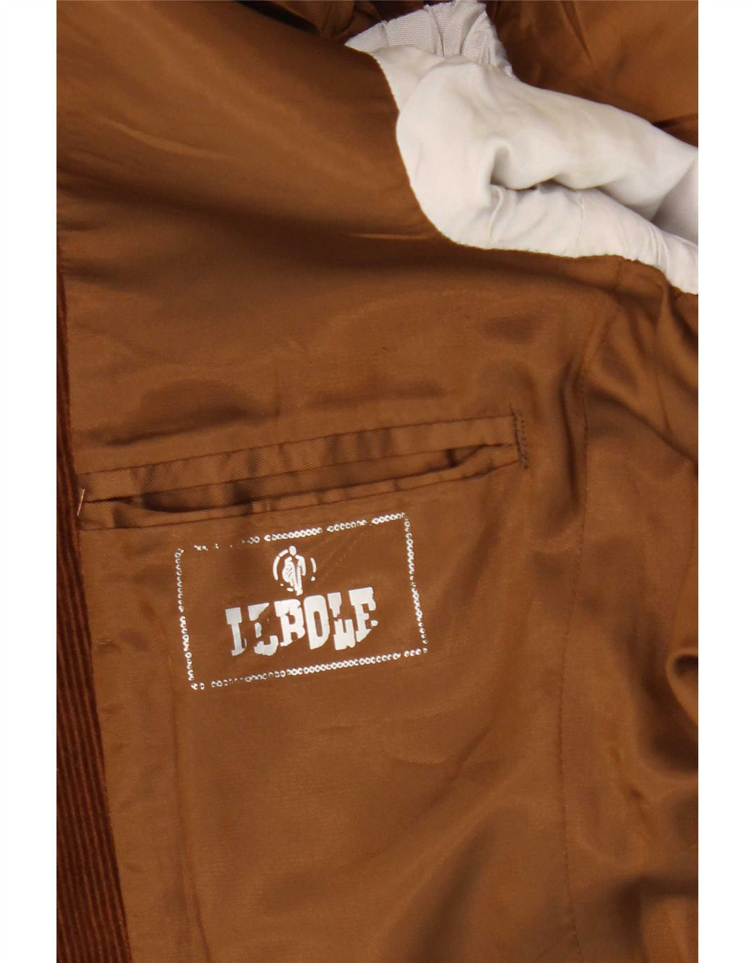 Lebole Womens 2 Button Corduroy Blazer Jacket UK 12 Medium Brown