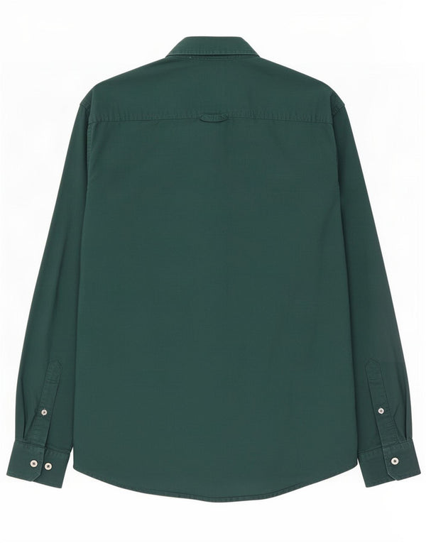 Crew Clothing Mens Slim Fit Shirt Medium Green Cotton