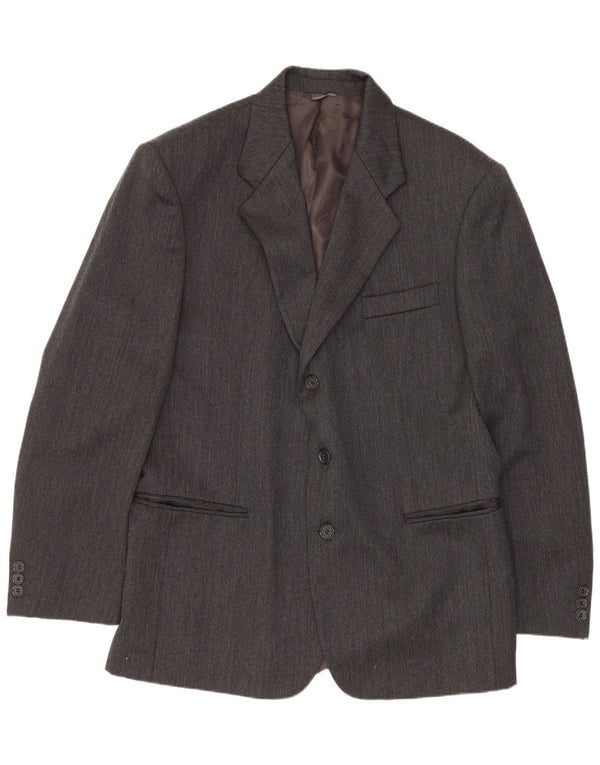 Cacharel Ανδρικό σακάκι σακάκι με 3 κουμπιά UK 40 Large Grey Classic