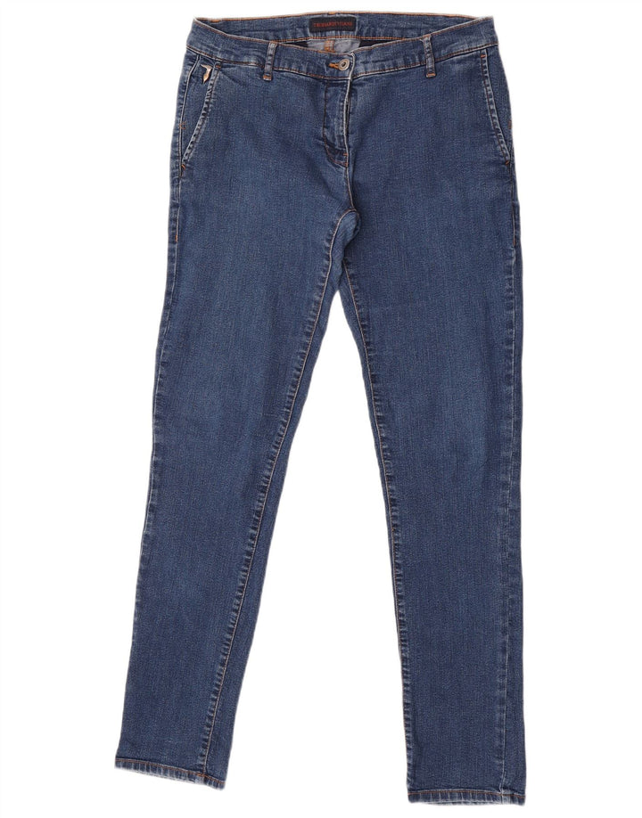 Trussardi Womens Skinny Jeans IT 40 Small W26 L31 Blue Polyester