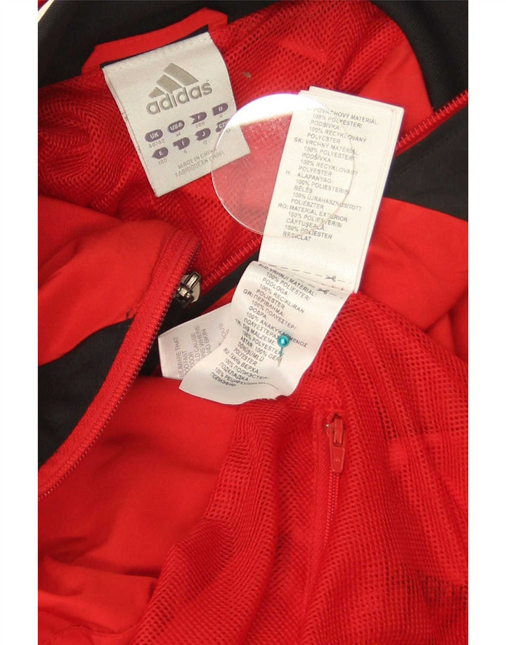 Adidas Mens Graphic Tracksuit Top Jacket UK 40/42 Medium Red Colourblock