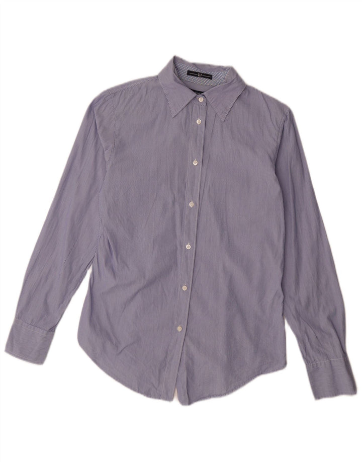 Gap Womens Shirt US 6 Medium Purple Striped